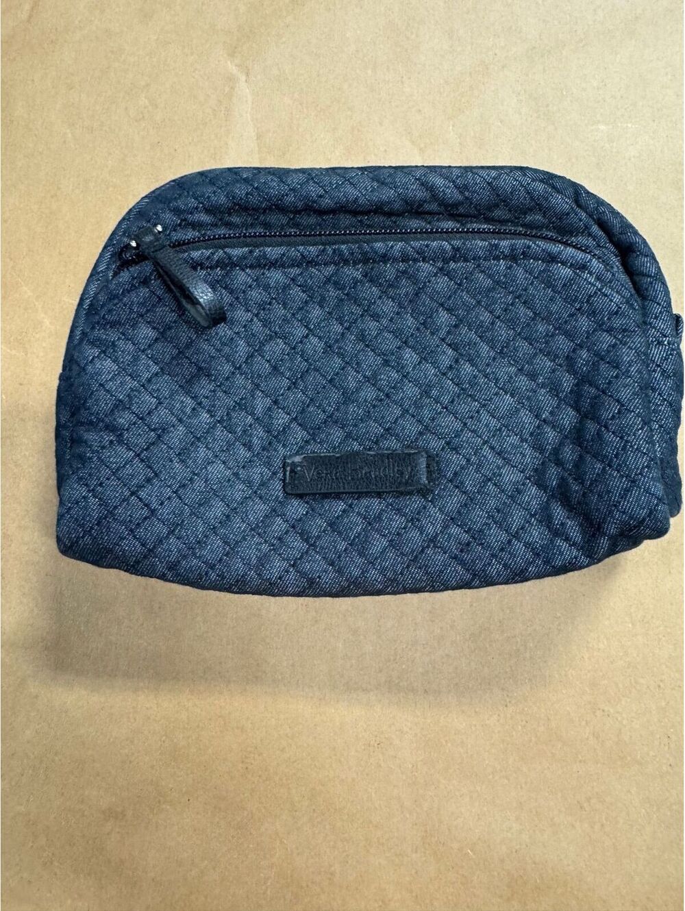 Vera Bradley quilted denim cosmetics bag * see notes